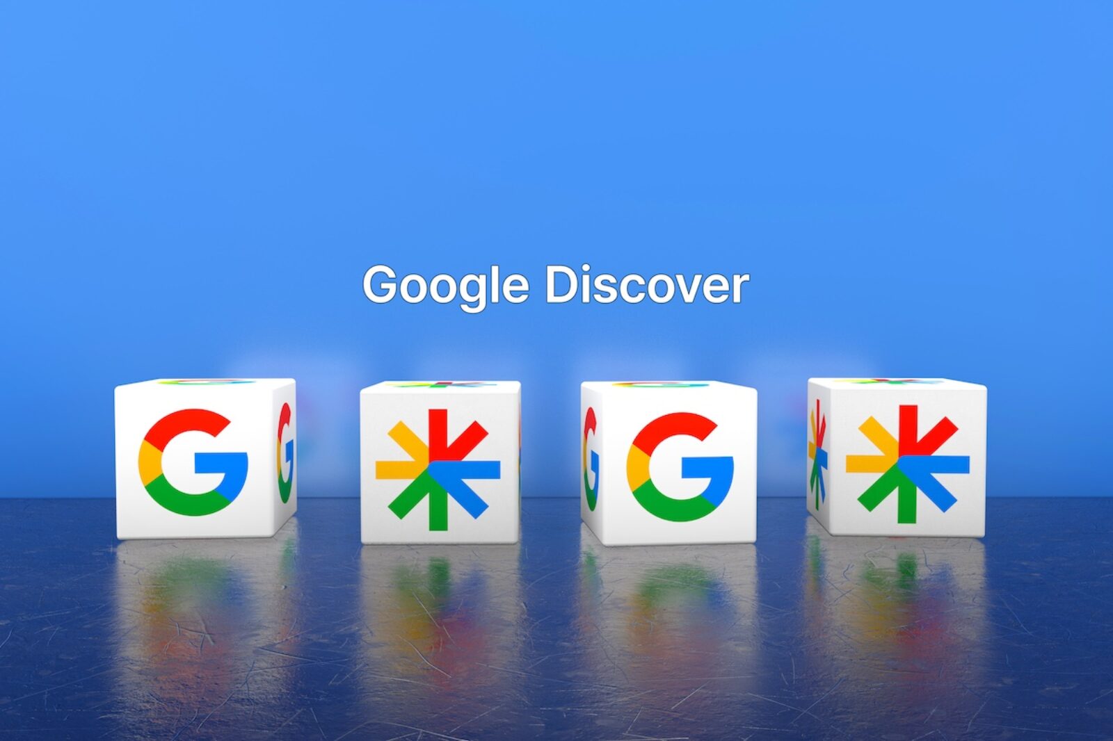 google discover., Google Services 3D Visual Presentation