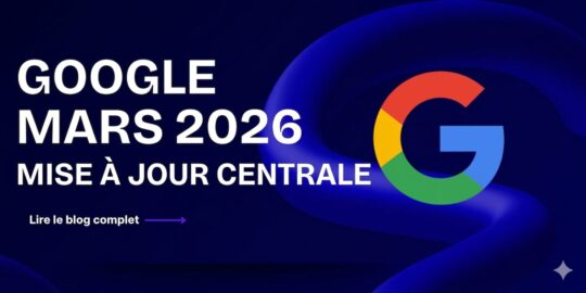 Mise a jours Google core update Mars 2026